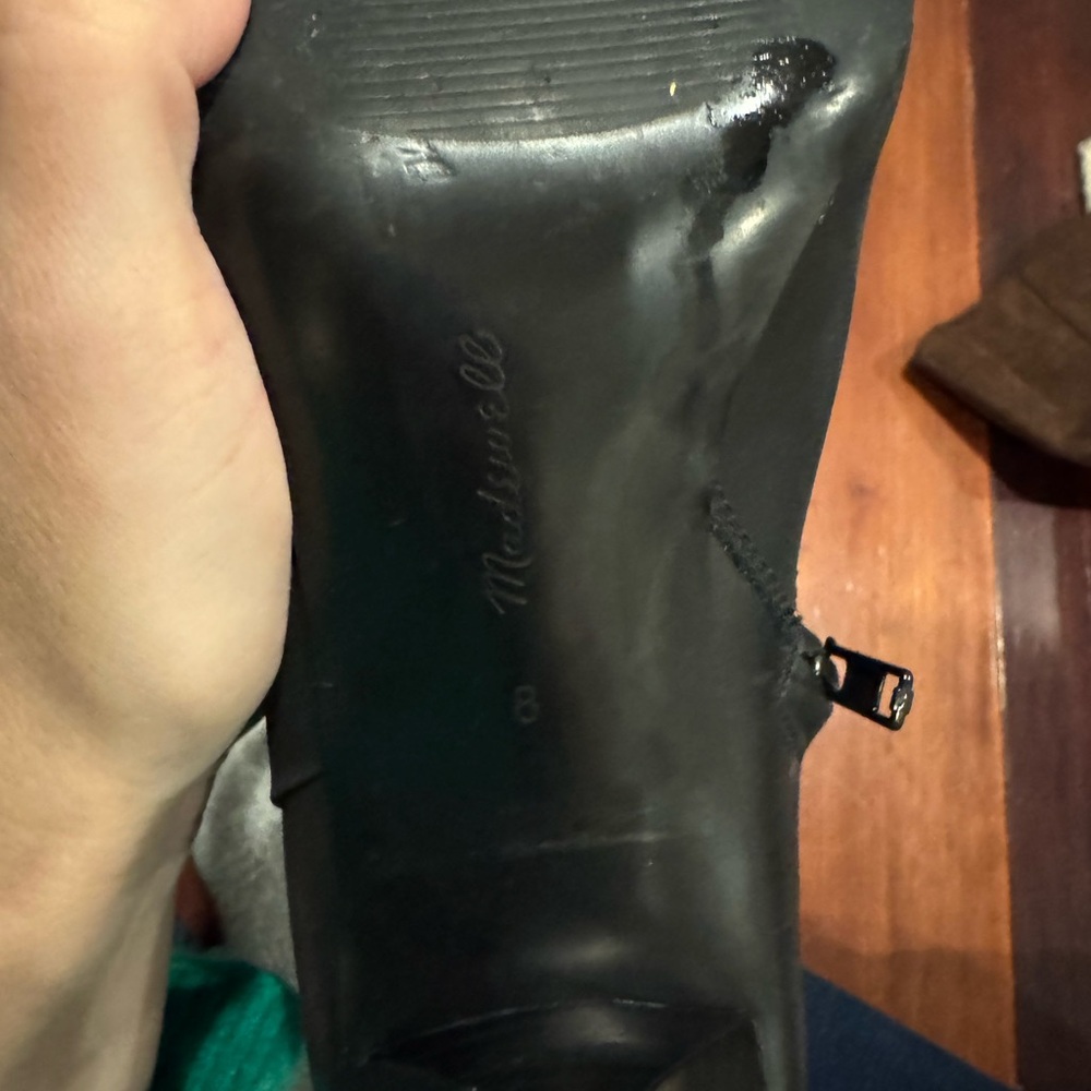 Black Madewell Knee-High Women's Boots Real Leather - Picture 6 of 6